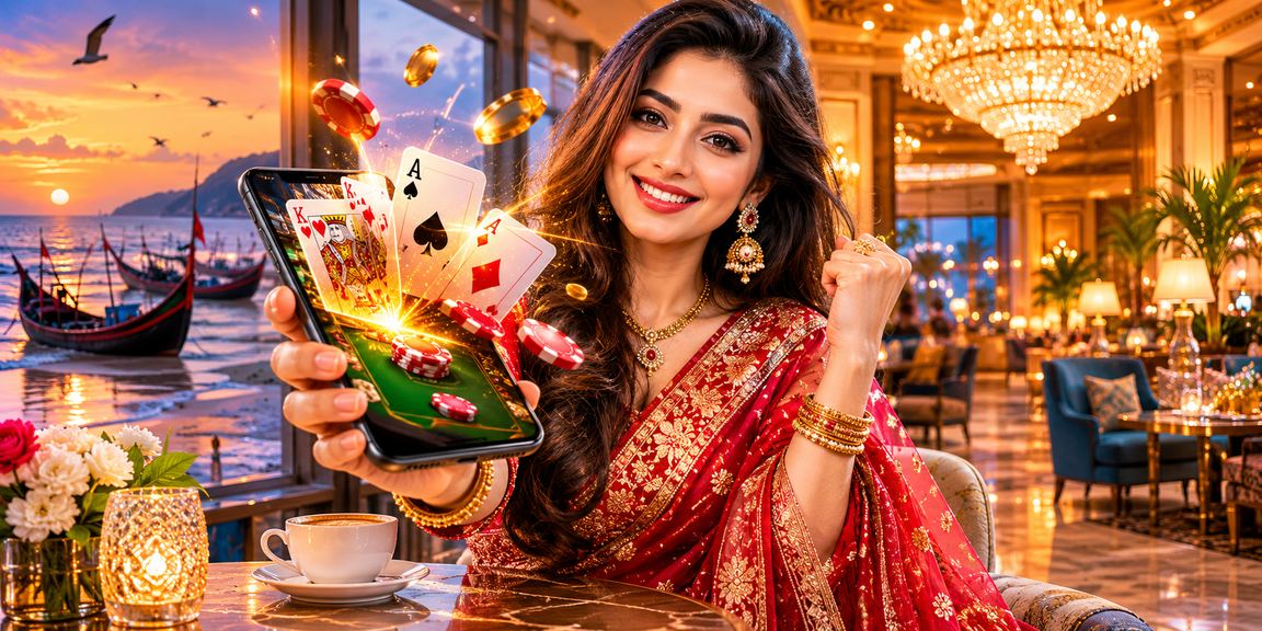কক্সবাজারের রাতের বাজারে আন্দার বাহার অনলাইন কার্ড গেমের পরিবেশ
